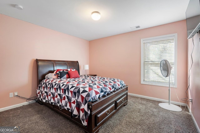 bedroom featuring carpet flooring