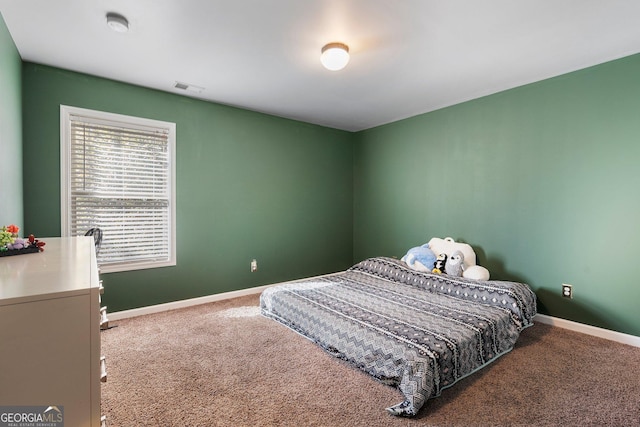 bedroom featuring carpet flooring