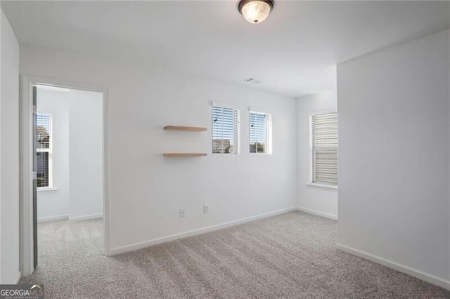 view of carpeted empty room