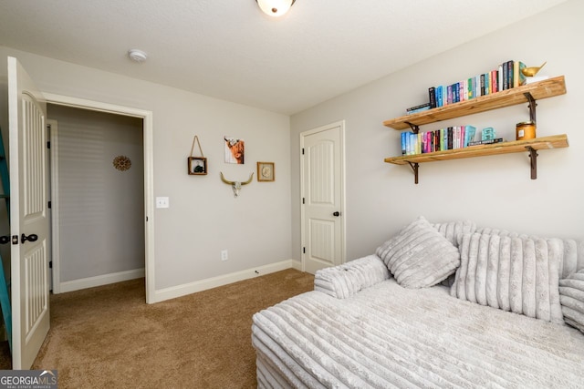 bedroom featuring carpet floors