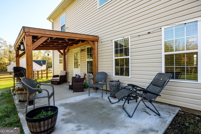 view of patio / terrace with outdoor lounge area