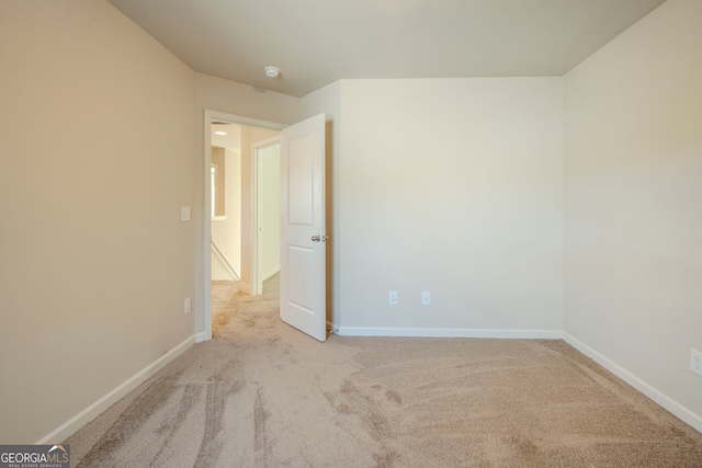 view of carpeted empty room