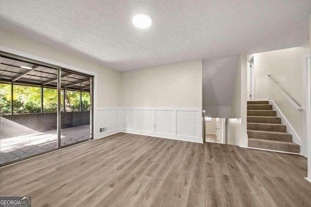 empty room featuring light hardwood / wood-style flooring