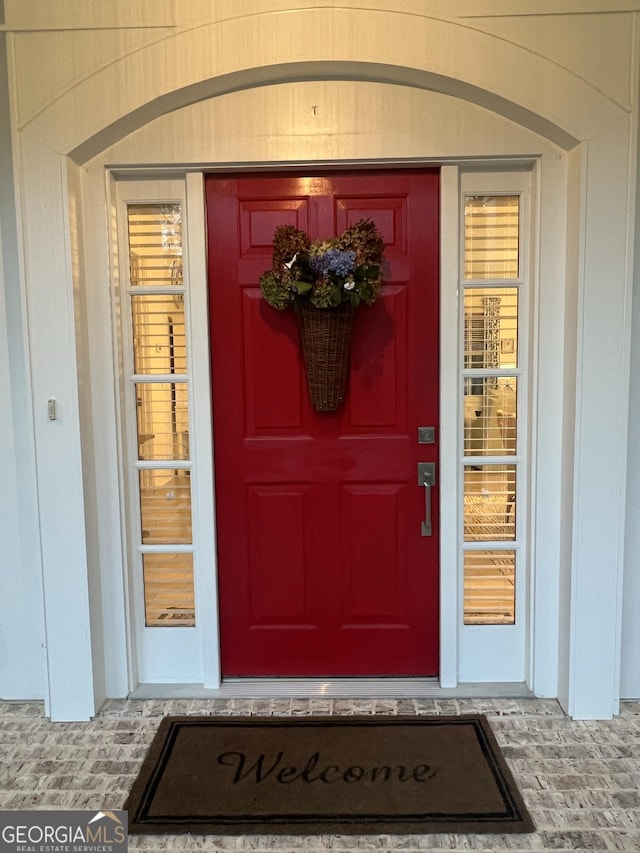 view of entrance to property