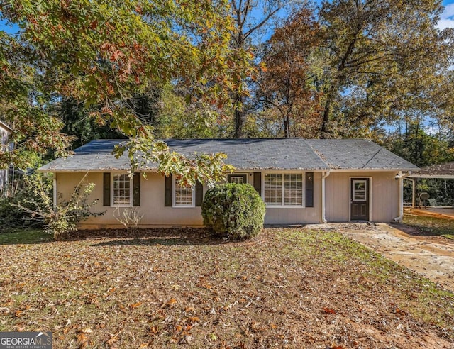 view of ranch-style home