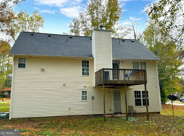 view of rear view of property