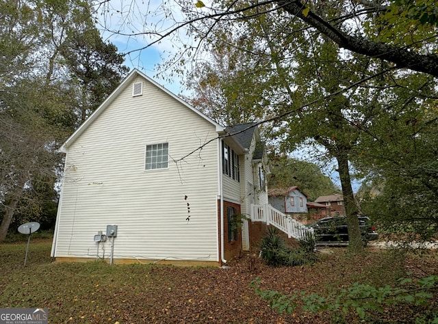 view of side of property