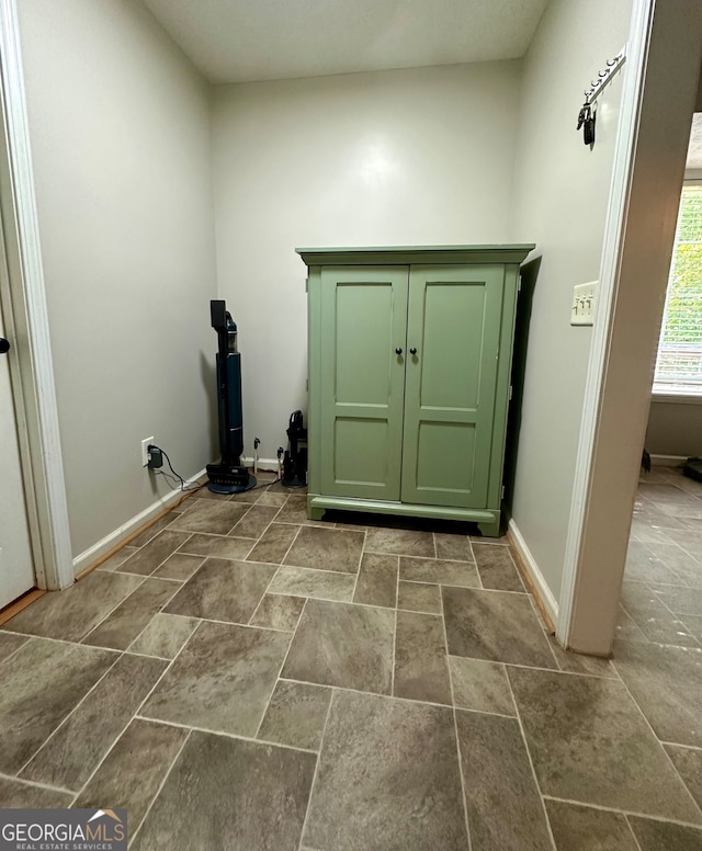 view of clothes washing area