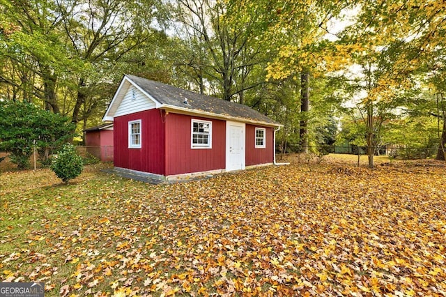 view of outbuilding