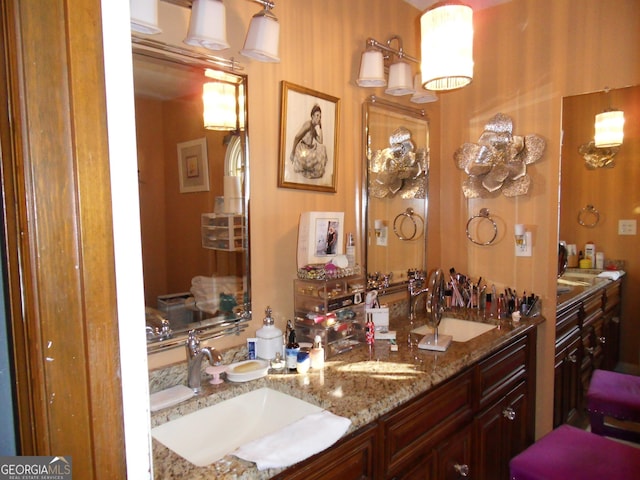 bathroom featuring vanity