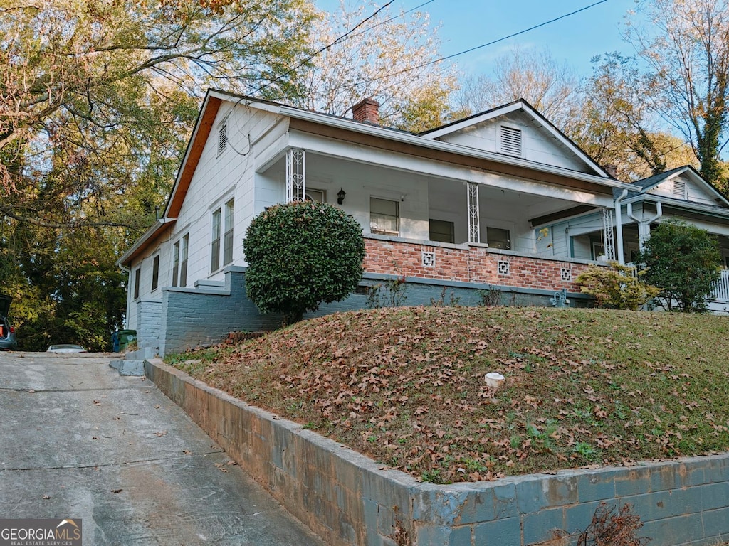 view of side of home