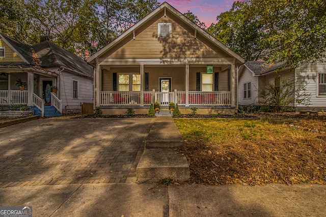 view of bungalow-style home