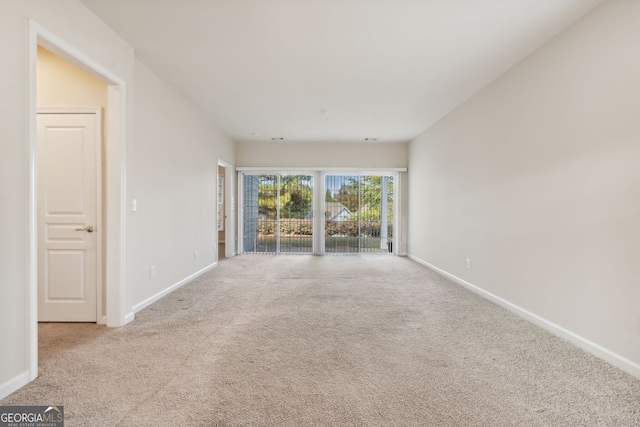 view of carpeted empty room