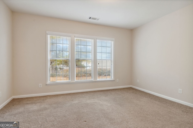 view of carpeted empty room