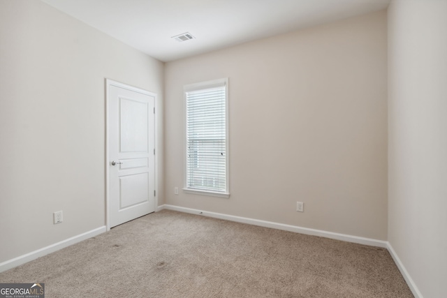 view of carpeted empty room