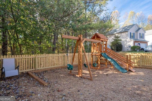 view of jungle gym