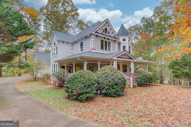 victorian home with a porch