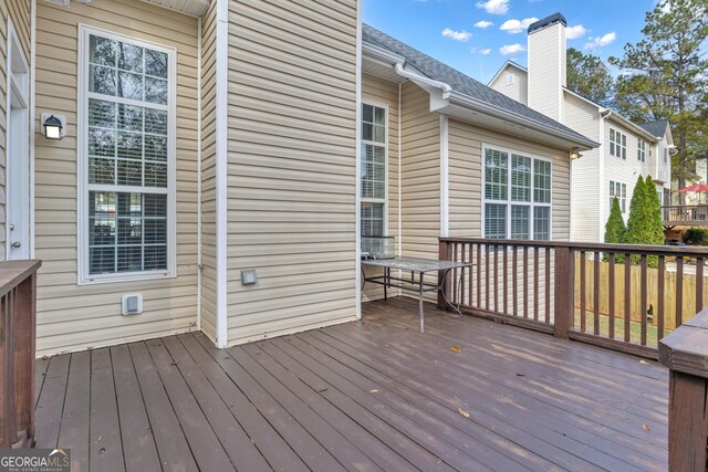 view of wooden terrace