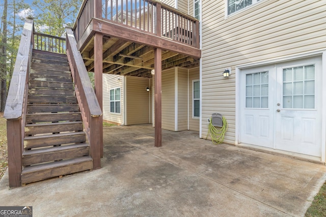 view of patio / terrace featuring a deck