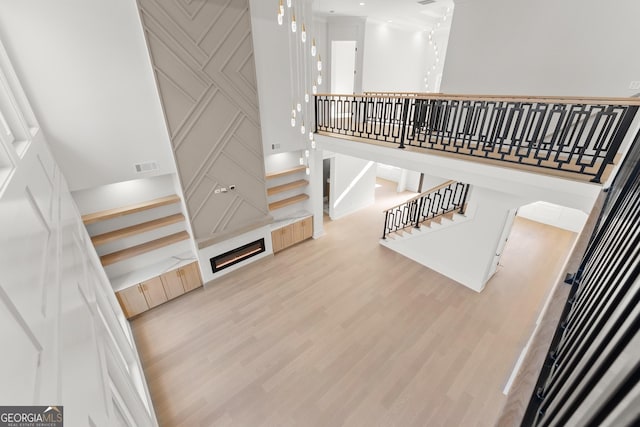 interior space with wood-type flooring