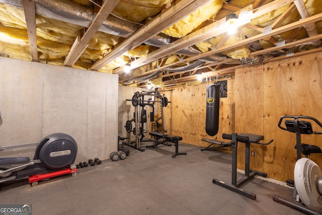 view of workout room