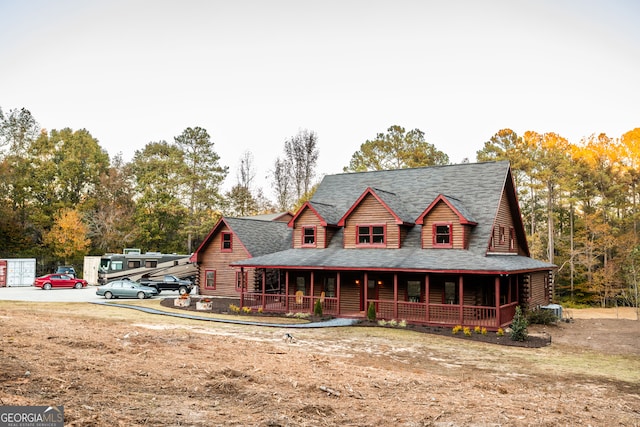 view of front of house with a porch