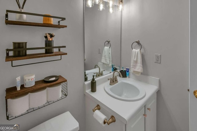 bathroom featuring vanity