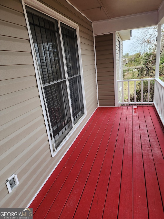 view of deck