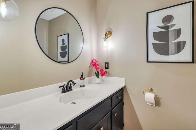 bathroom featuring vanity