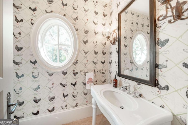 bathroom featuring sink