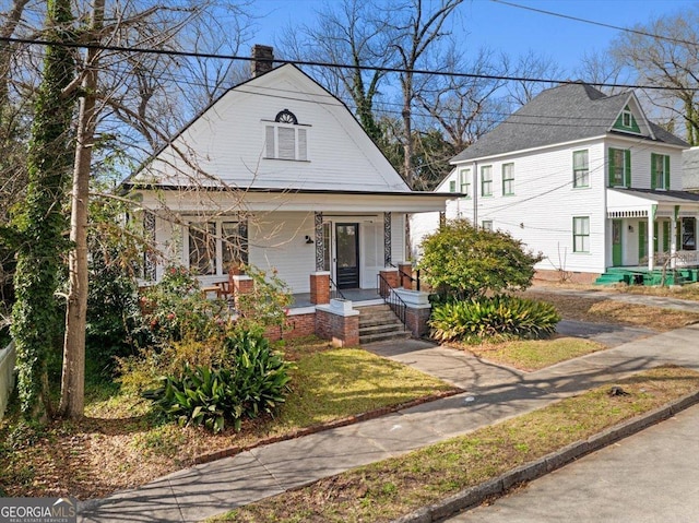 view of front of house featuring a porch