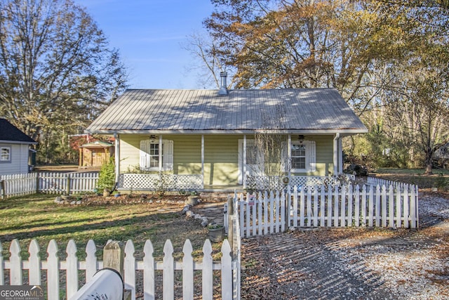 bungalow-style home with a porch