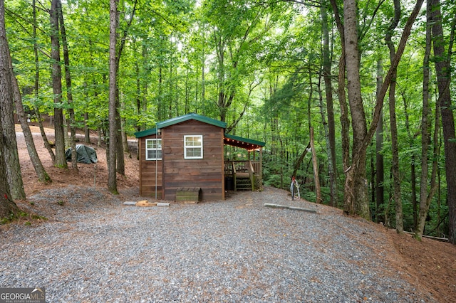 view of outbuilding