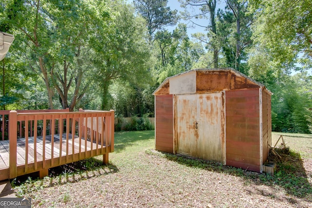 view of outbuilding