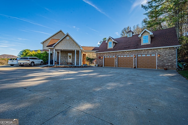 view of front of house with covered porch