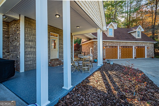 view of patio / terrace featuring a porch