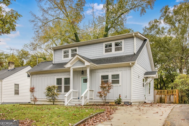 view of front of property