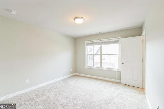 view of carpeted empty room