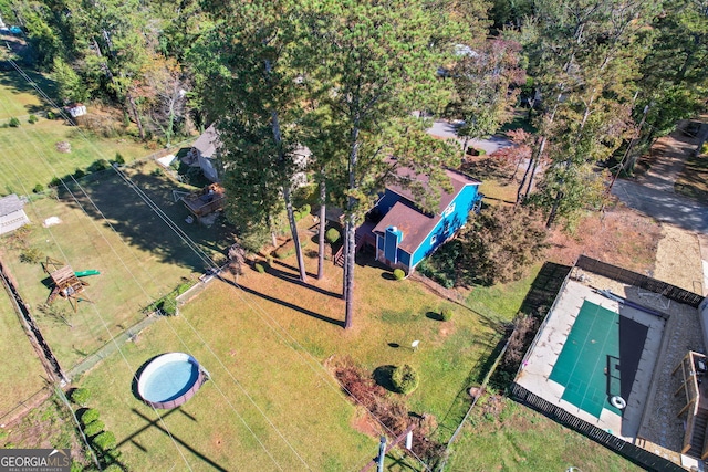 birds eye view of property