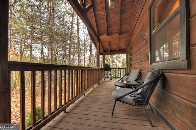 view of wooden terrace