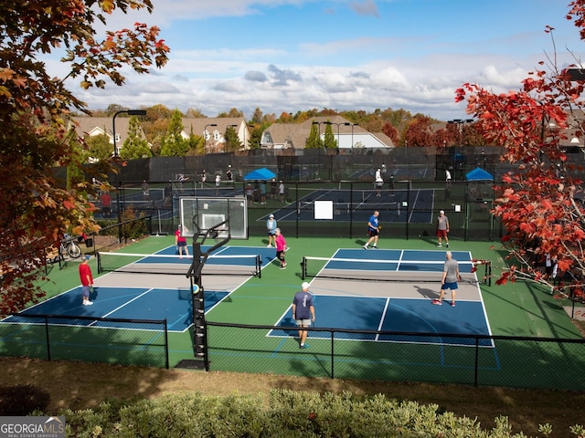 view of tennis court