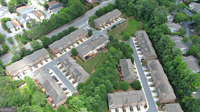 drone / aerial view with a residential view