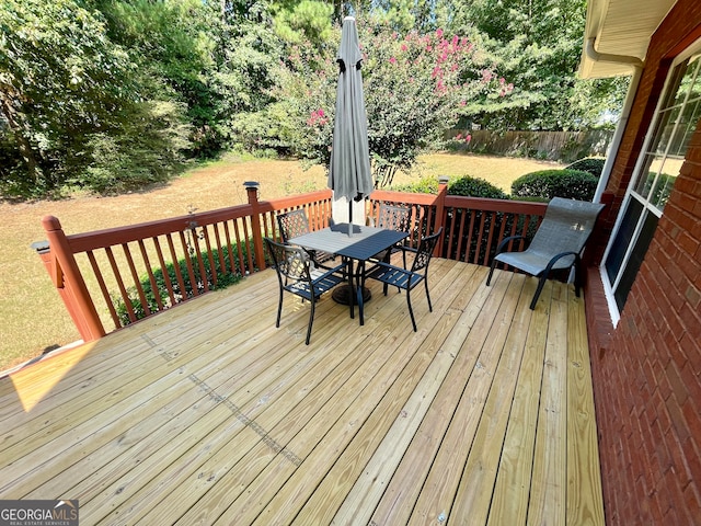 view of deck