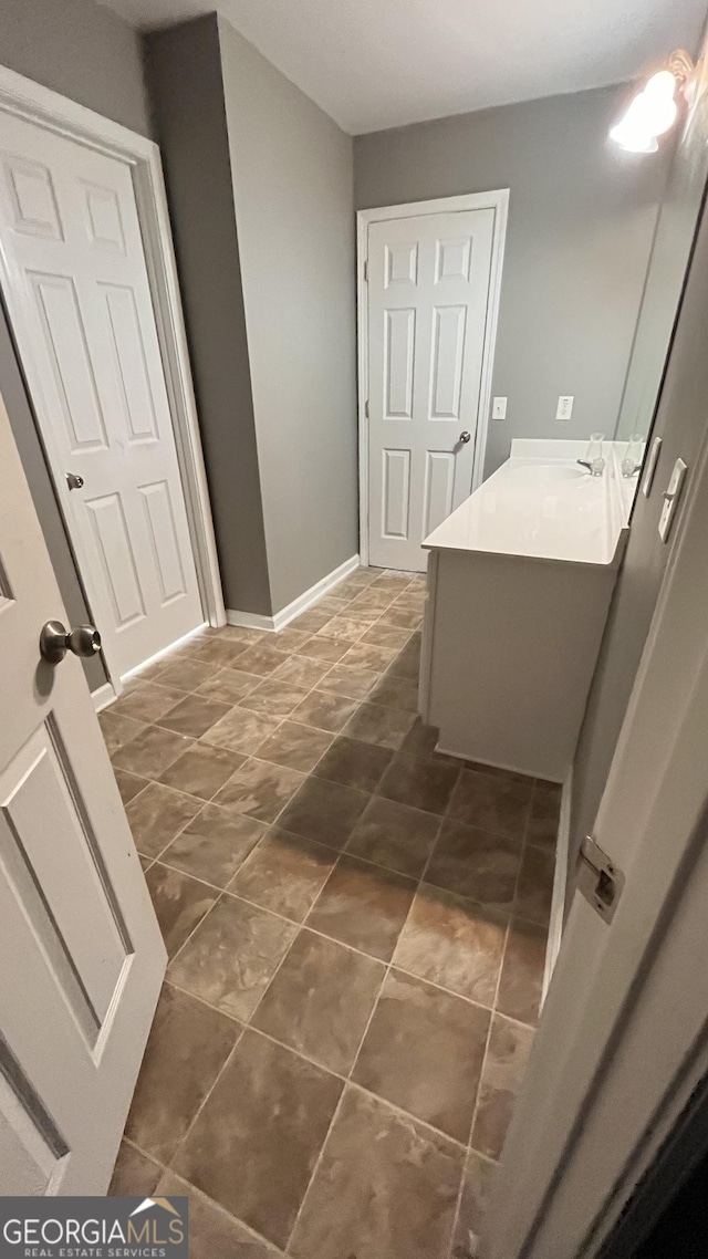 bathroom featuring vanity