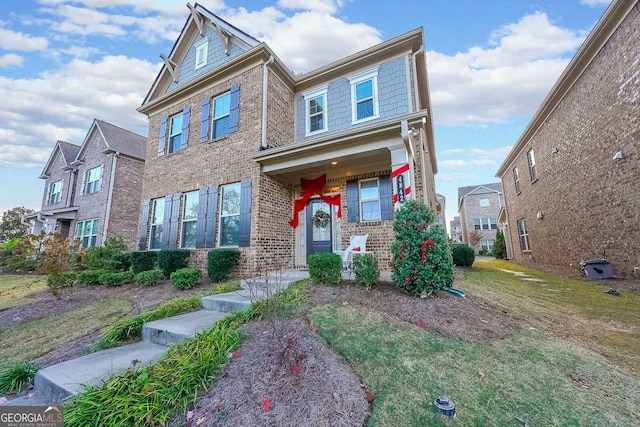 view of front of home featuring a porch