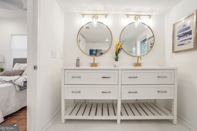 bathroom featuring vanity