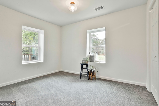 empty room featuring carpet floors