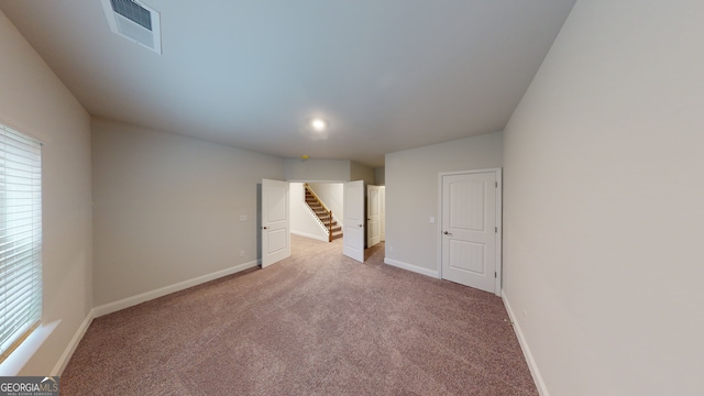 view of carpeted empty room