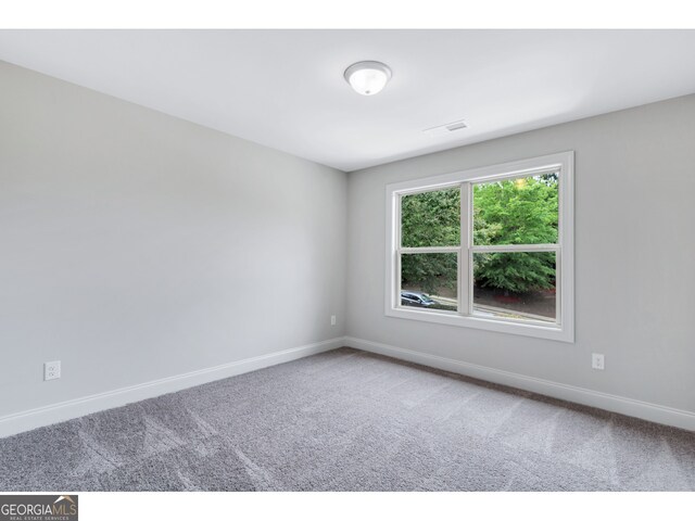 view of carpeted empty room