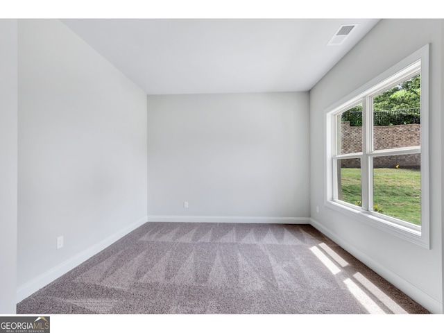 view of carpeted empty room